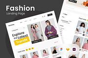 Runaway - Fashion Landing Page, a Landing Page Template by trabaskriya (Thumbnail 1 of 5)