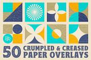 Crumpled & Creased Paper Overlays, a Texture Graphic by Brian Ritter Design (Thumbnail 2 of 12)