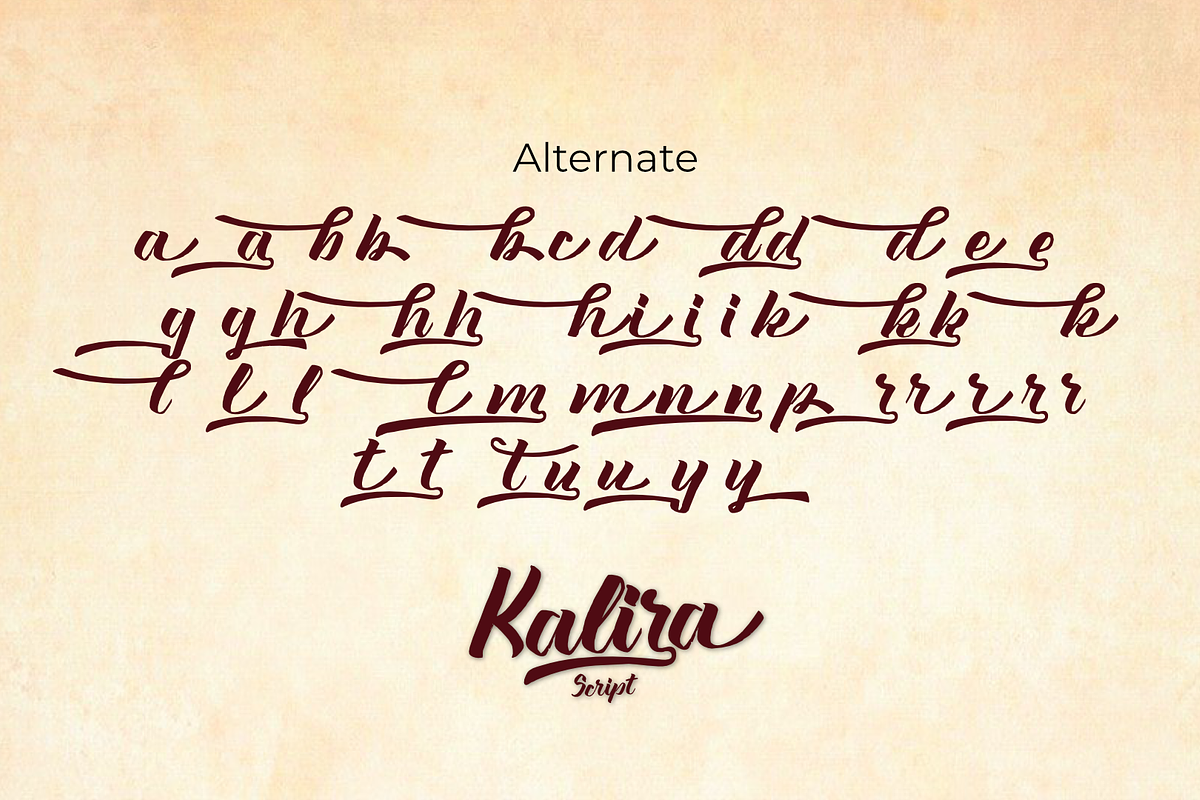 Kalira Script, a Handwritten Font by Ginart (Photo 9 of 9)