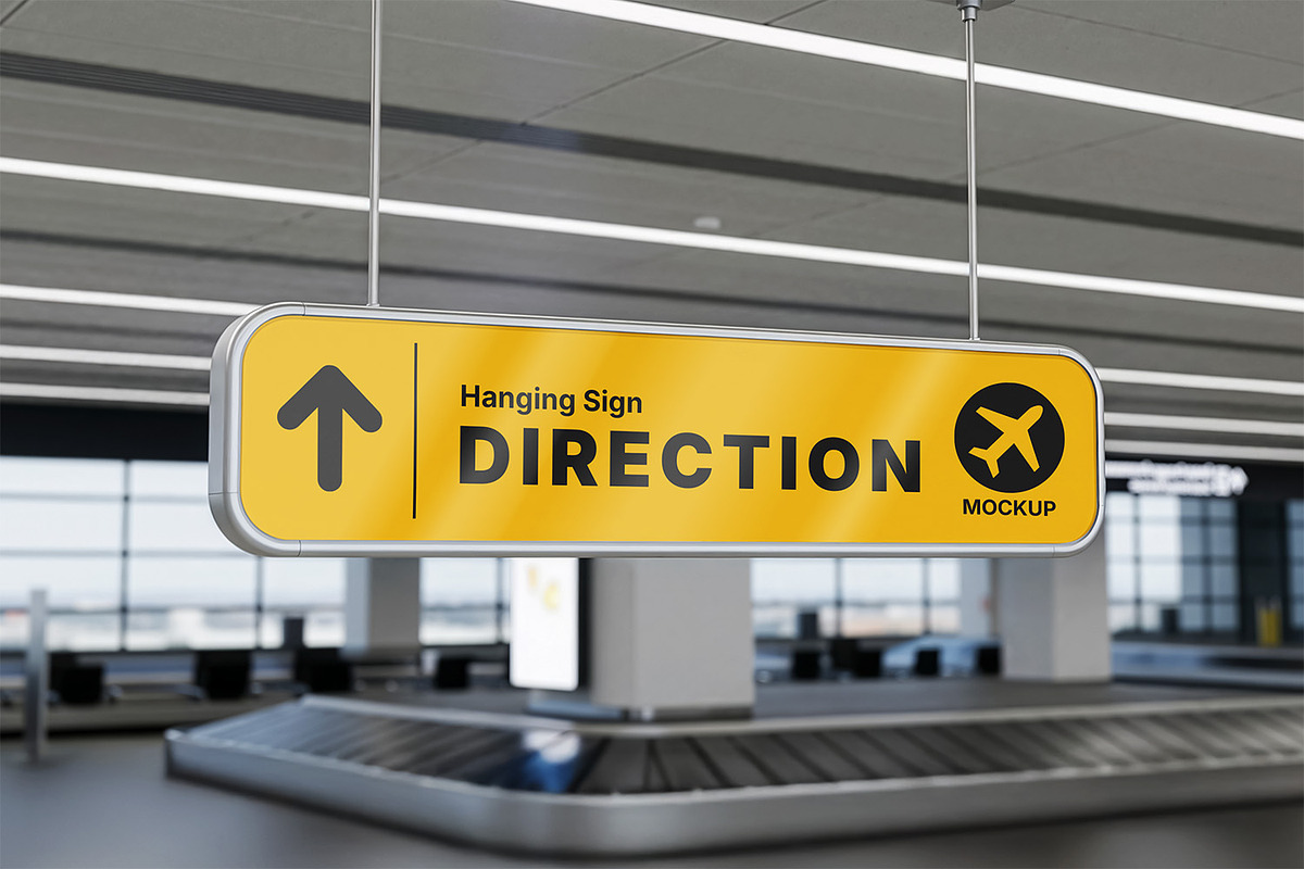 Hanging Signboard Mockup, a Product Mockup by Nathatype (Photo 2 of 9)
