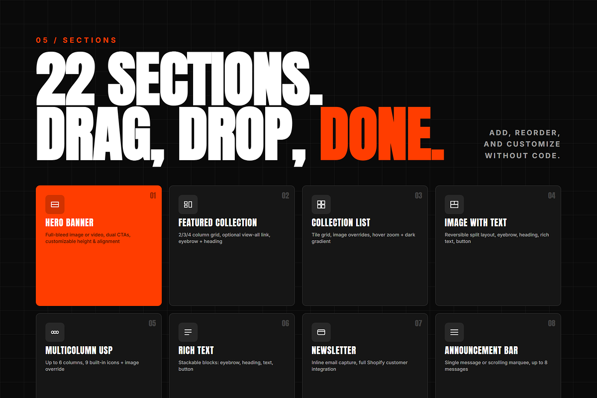 Echelon Streetwear Shopify Theme, a Shopify Template by Ibnul Jaif Farabi (Photo 5 of 8)