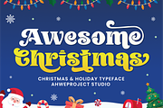 Awesome Christmas, a Serif Font by ahweproject (Thumbnail 1 of 13)