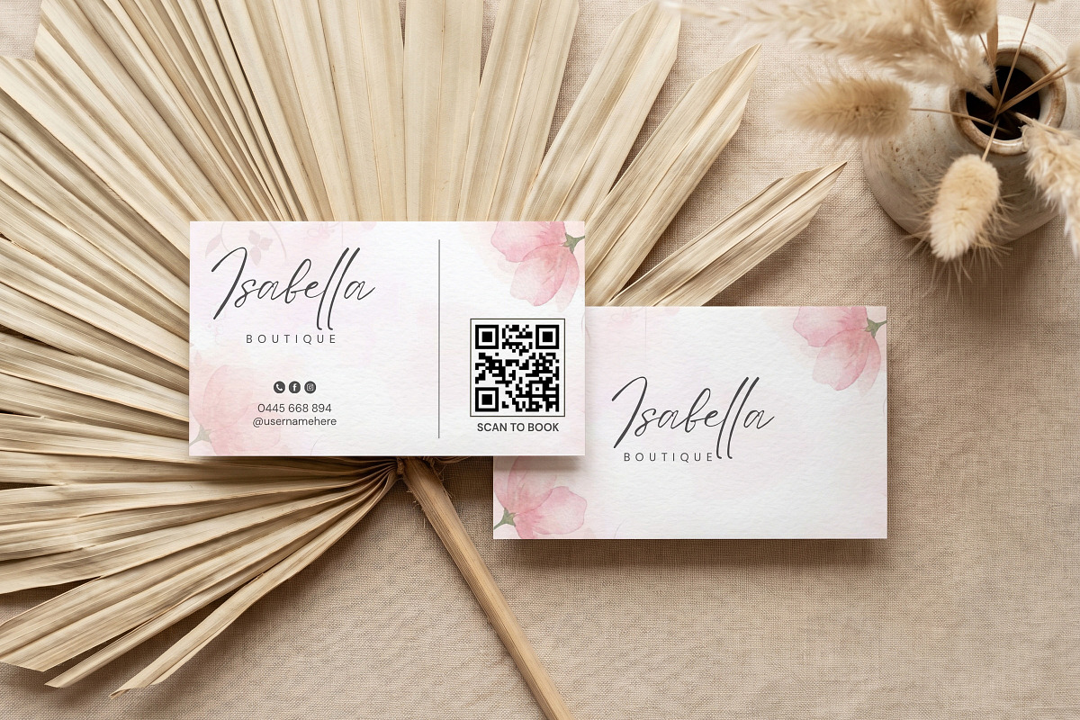 Boutique Business Card Canva, a Business Card Template by Arslan (Photo 4 of 7)