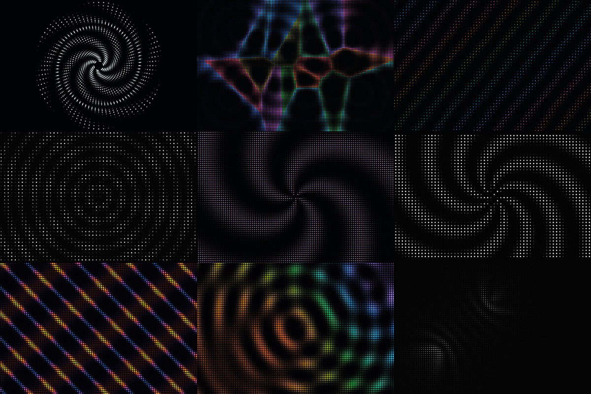 Dots Grid Backgrounds for Music, a Wallpaper Graphic by cheapmotiongraphics (Photo 8 of 8)