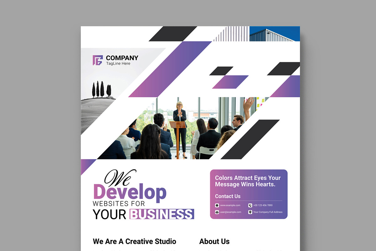 Business Flyer Layout, a Flyer Template by MightyDesign (Photo 4 of 8)