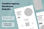 Creative Agency Wireframe Website, a Wireframe Template by INSPR STD (Thumbnail 1 of 6)