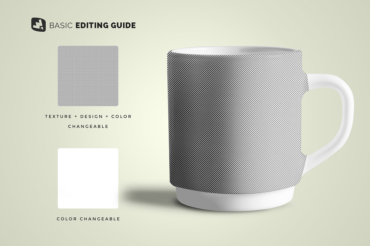 Porcelain Coffee Cups Set Mockup, a Cups & Container Mockup by Designertale (Photo 9 of 12)