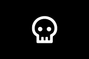 Simple Skull Icon Vector, an Object Illustration by Vectorium Studio (Thumbnail 2 of 4)