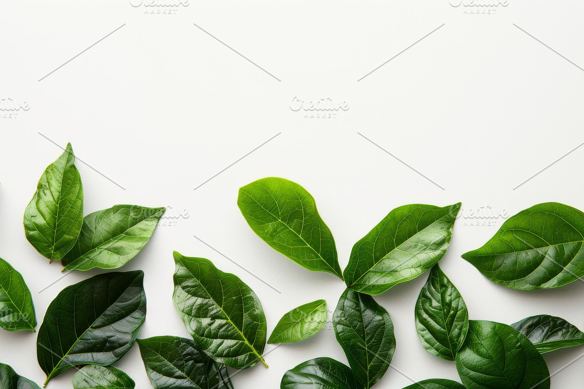 99 Frames of green leaves, a Nature Photo by Handmadefont (Photo 53 of 100)