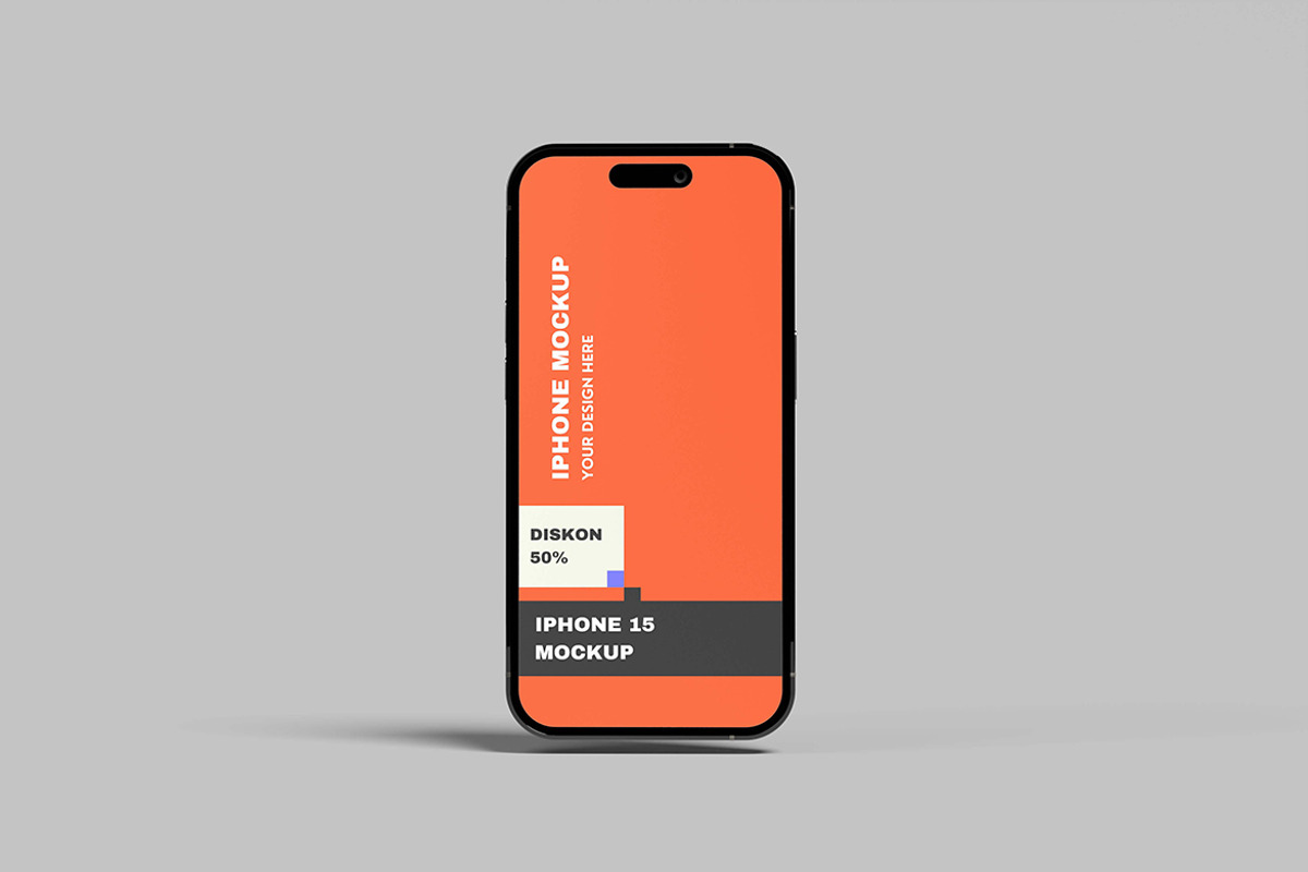 iPhone 15 Mockup, an iPhone Mockup by seramoe (Photo 4 of 5)
