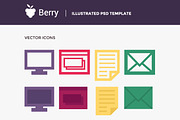 Berry - Illustrated PSD Template, a Landing Page Template by Mgd.Design (Thumbnail 5 of 5)