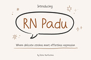 RN Padu - Handwriting font, a Handwritten Font by RizkaNurfazrina (Thumbnail 1 of 10)