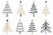 Whimsical Christmas Tree Doodle, a Seasonal Illustration by Kusumaillustration (Thumbnail 7 of 14)