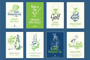 Golf Sketch Illustrations