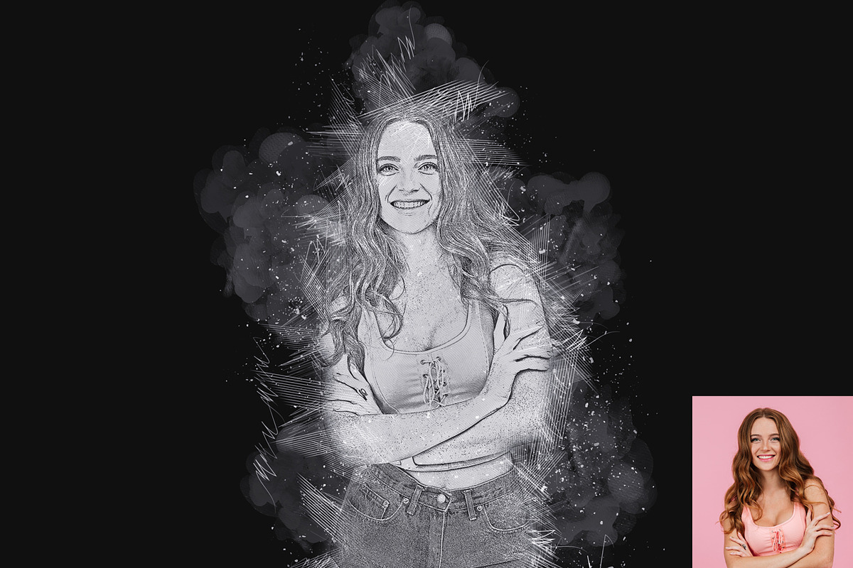 Sketch Art Photoshop Action, an Action Add-On by Studio Retouch (Photo 7 of 11)