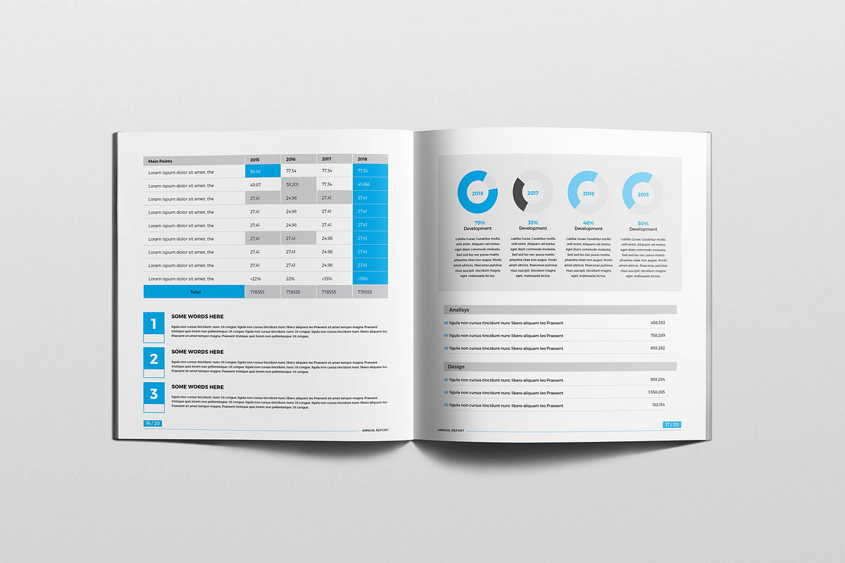 Square Annual Report Brochure, a Brochure Template by New Lines (Photo 8 of 10)