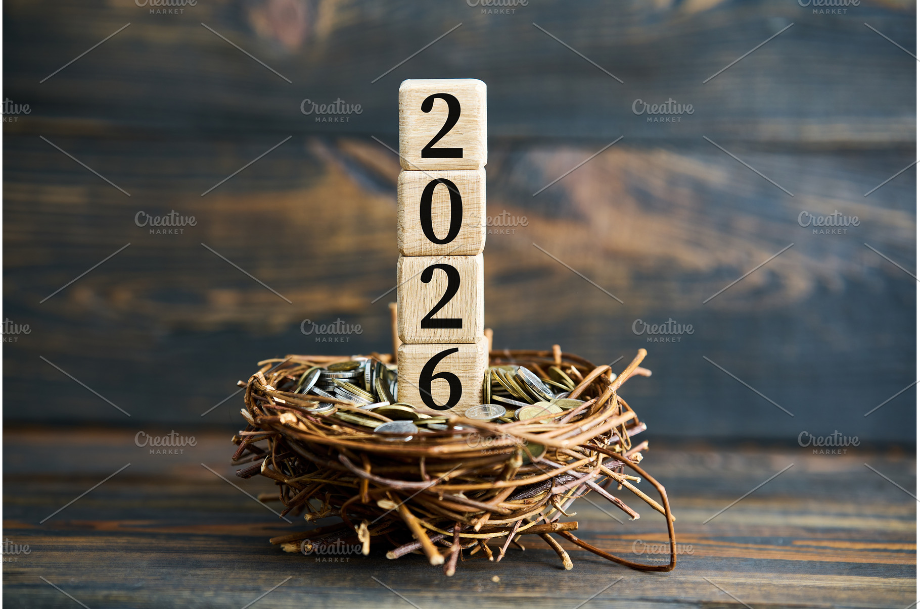 Year 2026 financial growth concept, a Business Photo by Gladkov photography