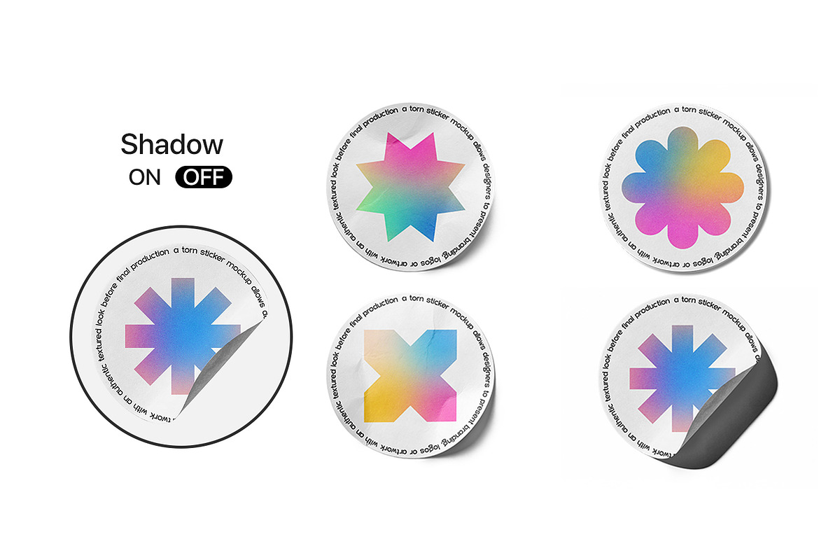 Product Sticker Mockups Pack, a Packaging Mockup by RamStudio2 (Photo 12 of 14)