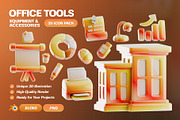 Office Tools 3D Icon Pack, an Object 3D Model by Haps Space (Thumbnail 1 of 4)