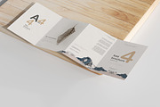 A4 Size Four Fold Brochure Mockup, a Print Template by pmvch (Thumbnail 4 of 20)