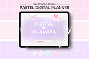 Purple Pastel Digital Planner, a Stationery Template by Tas Creative Studio (Thumbnail 2 of 12)