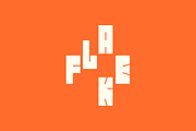 Flake Display, a Font by The Motel (Thumbnail 1 of 9)