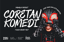 Coretan Komedi Fun Brush Comic Font
