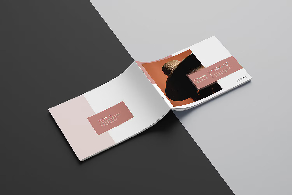 Media Kit Template InDesign & Canva, a Brochure Template by Template Shop (Photo 5 of 10)