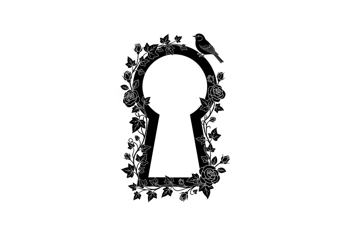 Floral Keyhole Frame SVG Bundle, an Illustration by Designs_River (Photo 18 of 31)