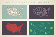 United States Vector Map, a Graphic by Skylars Art Supplies (Thumbnail 1 of 4)