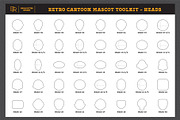 Retro Cartoon Mascot Toolkit, a Brush Add-On by Brian Ritter Design (Thumbnail 6 of 13)