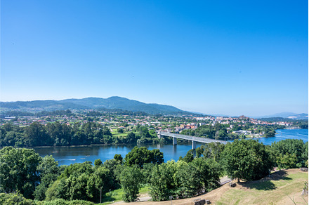 View of Tui, Spain from Valenca