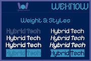 Hybrid Tech font, a Blackletter Font by weknow (Thumbnail 7 of 8)
