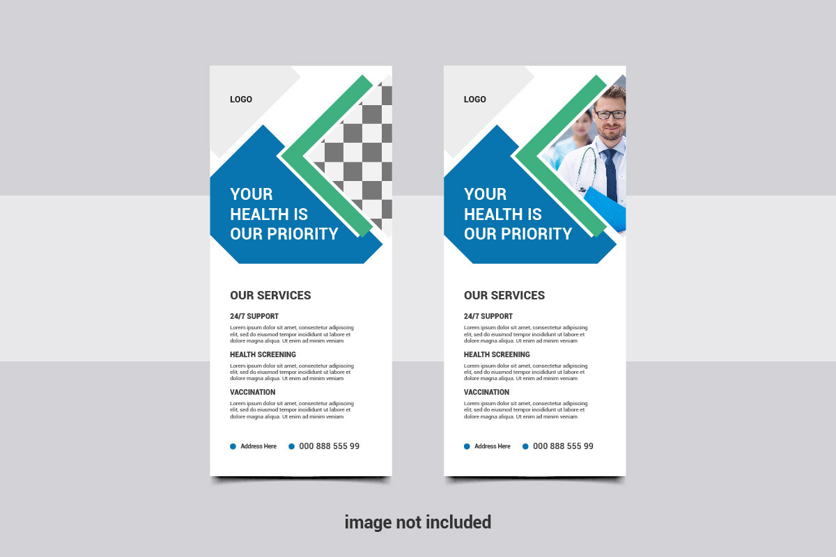 Medical Roll Up Banner, a Flyer Template by Limino™ Studio (Photo 2 of 3)