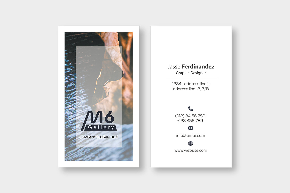 Nature Business Card Template- S31, a Business Card Template by M6 Gallery (Photo 2 of 4)