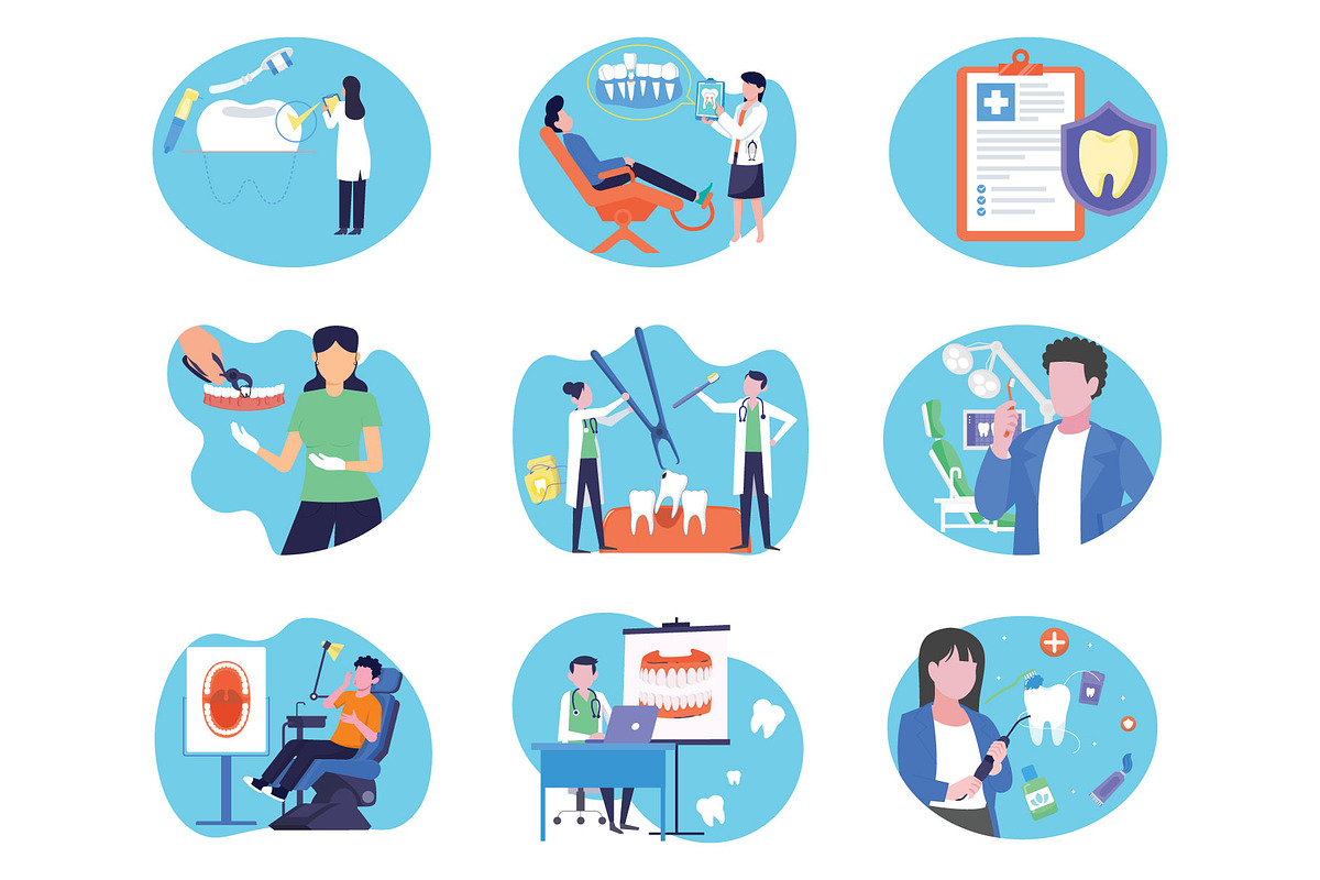 Dentist Vector Illustration Pack, an Illustration by Vector Portal (Photo 4 of 5)