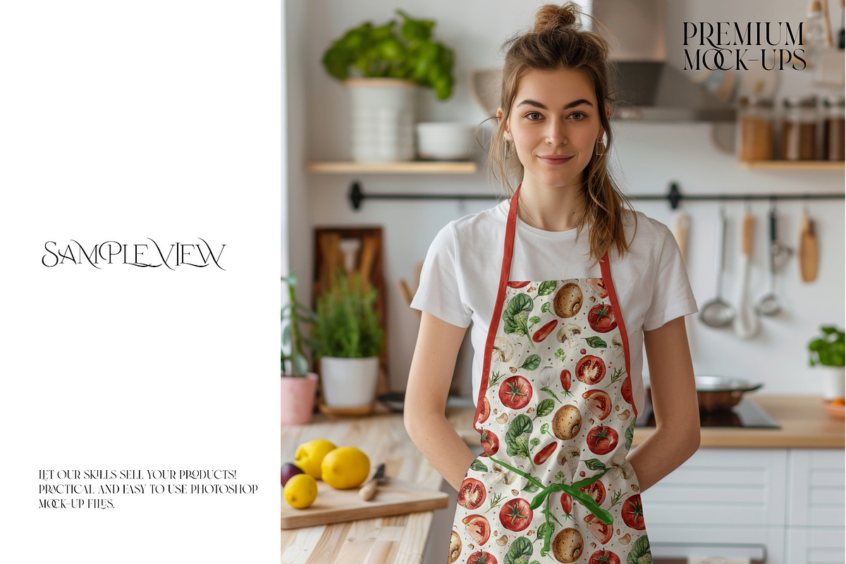Kitchen Apron Mockups, a Household Mockup by mock-ups (Photo 9 of 12)