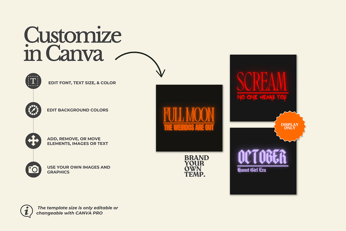 Halloween Canva Template Set 3, a Templates & Theme by BYOTstudios (Photo 10 of 12)