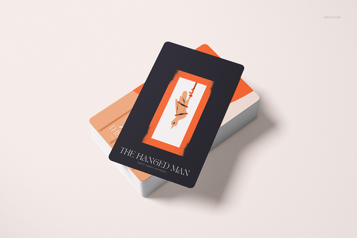 Tarot Cards Mockup Set v.4, a Merchandise Mockup by creatsy5 (Photo 5 of 12)