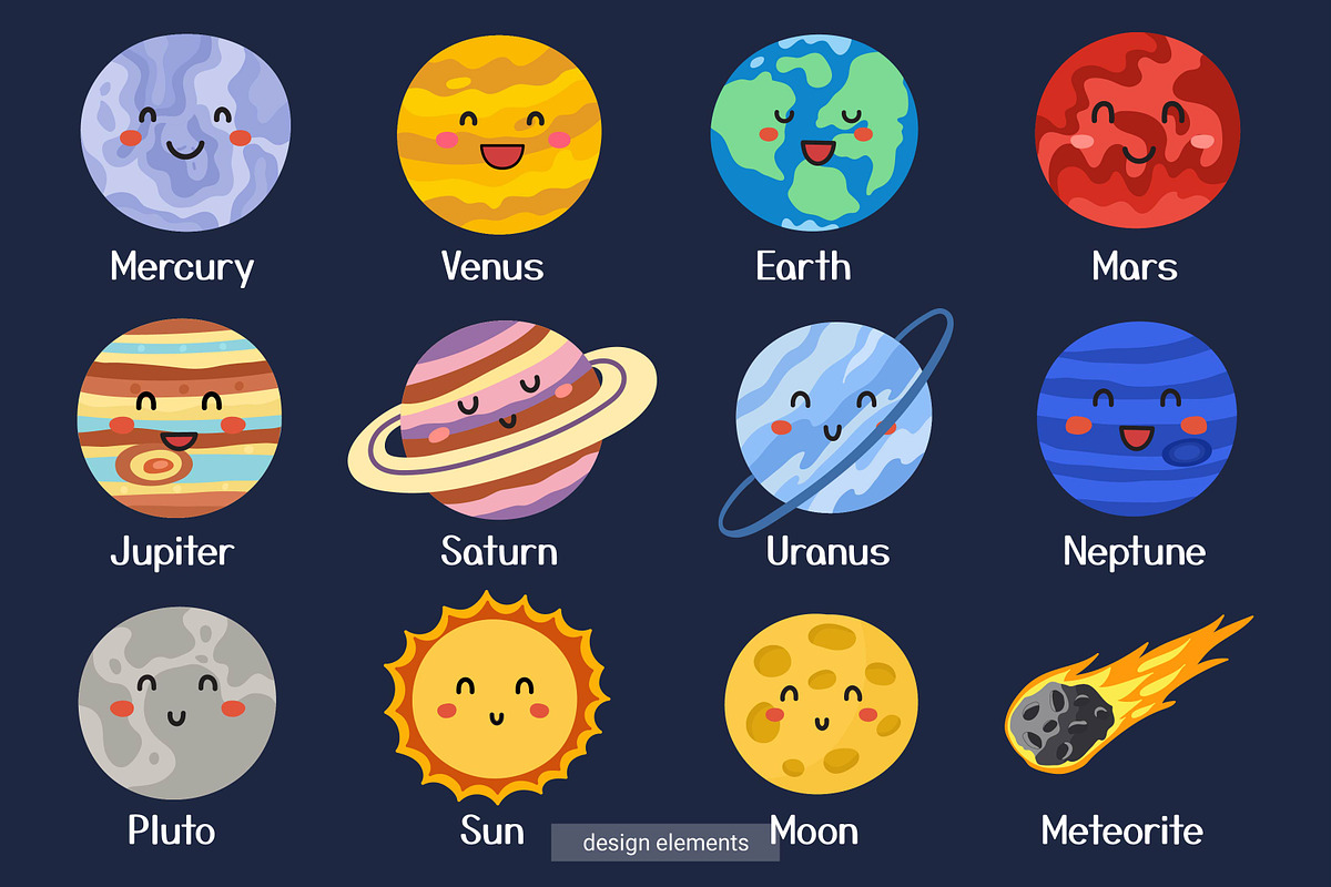 Cute Space Collection, an Animal Illustration by Gulnara Sabirova (Photo 7 of 23)