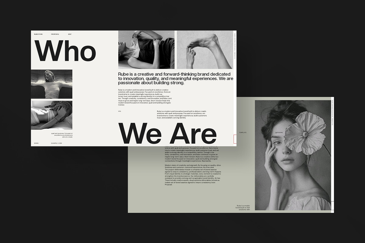 RUBE | Brand Proposal, a Presentation Template by CreativexGenius (Photo 5 of 10)