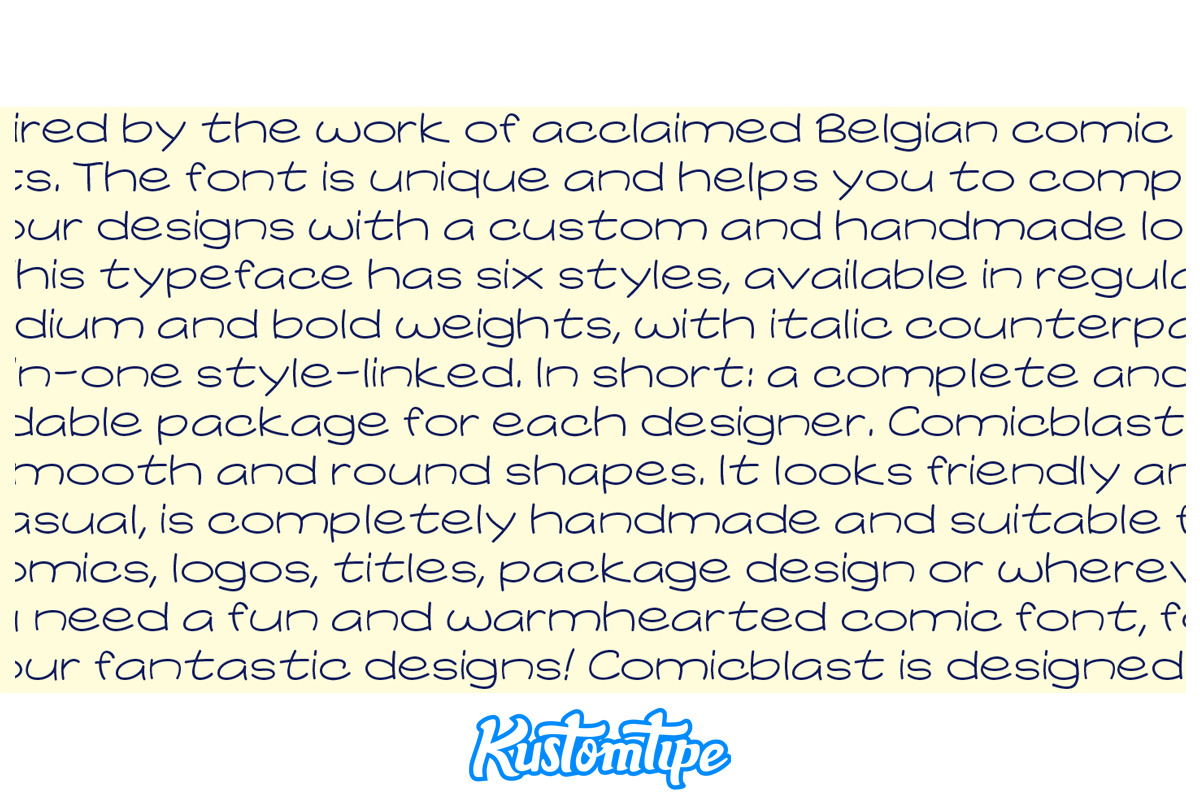 Comicblast, a Font by Kustomtype (Photo 9 of 10)
