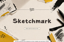 Sketchmark Cut Paper Display Font