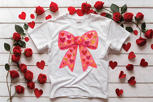 Valentines Day Coquette Bow PNG, an Illustration by DreamPrint404