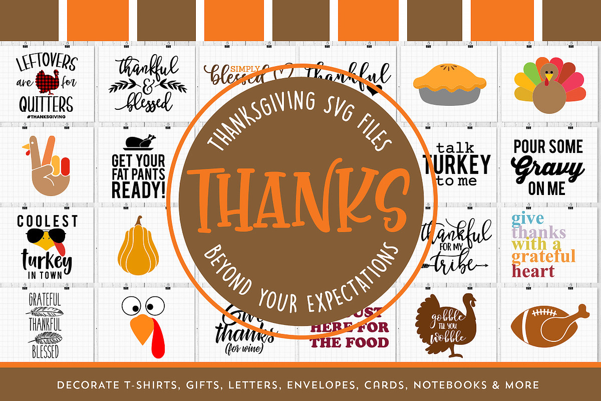 Thanksgiving SVG Bundle, a Seasonal Illustration by Graphic Gloss (Photo 1 of 3)