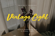 Vintage Light Natural Handwriting, a Font by Ronny Studio (Thumbnail 1 of 9)