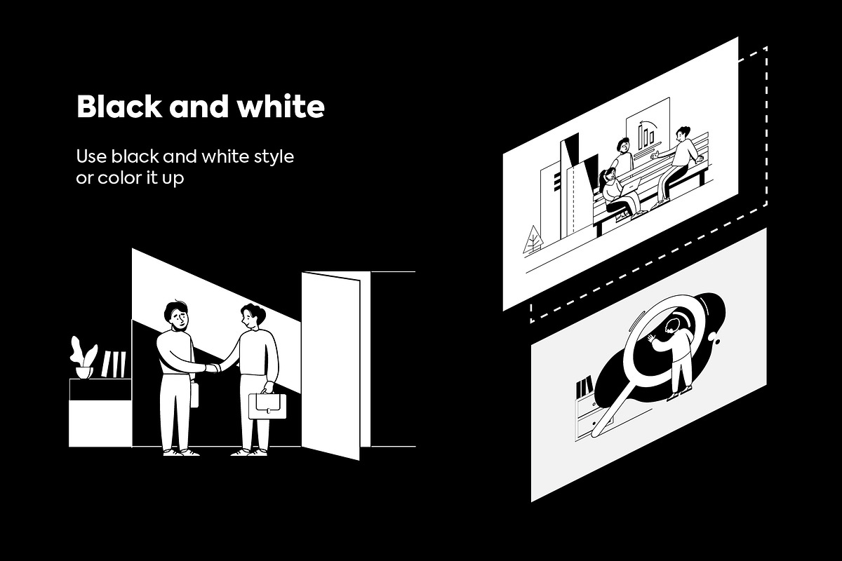 Business Teamwork Illustration Set, a Work Illustration by Shakuro (Photo 5 of 10)