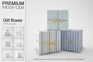 Gift Boxes Mockup Set