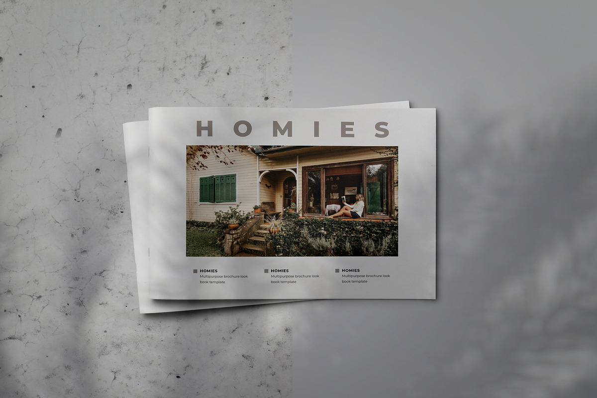 HOMIES Brochure Lookbook Template, a Brochure Template by Indotitas (Photo 1 of 9)