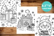 Christmas Coloring Pages for Kids, a Brochure Template by LA Design (Thumbnail 5 of 10)